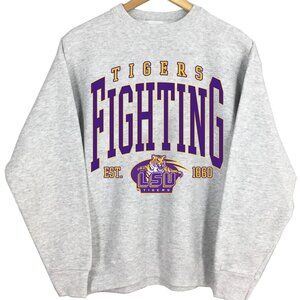 NCAA LSU Fighting Tigers Sweatshirt LSU Varsity Teams Retro Shirt Sweater